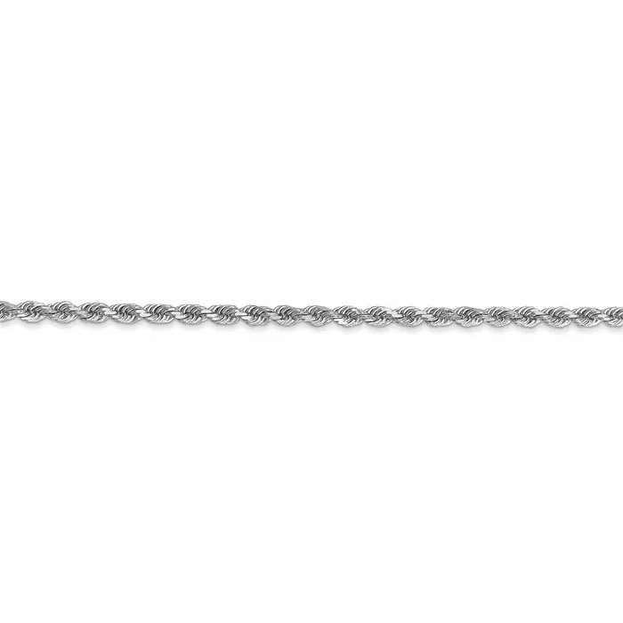 10k White Gold 225mm Diamondcut Rope ChainWBC10K018W24 WB Choice Jewelry Rings