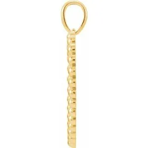 WB Choice Jewelry Necklaces 14K Yellow Beaded Heart Pendant860961001PSTWBC WB Choice Jewelry Necklaces 14K Yellow Beaded Heart Pendant860961001PSTWBC