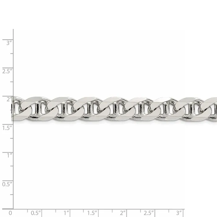 WB Choice Jewelry Necklaces Sterling Silver 105mm Flat Cuban Anchor ChainWBCQFAN30024 WB Choice Jewelry Necklaces Sterling Silver 105mm Flat Cuban Anchor ChainWBCQFAN30024