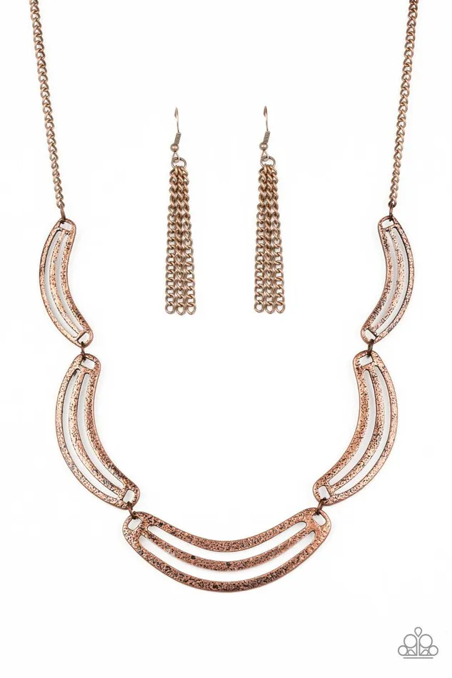 Necklaces Paparazzi Accessories Palm Springs Pharaoh Copper Necklace Jewelry by Bretta
