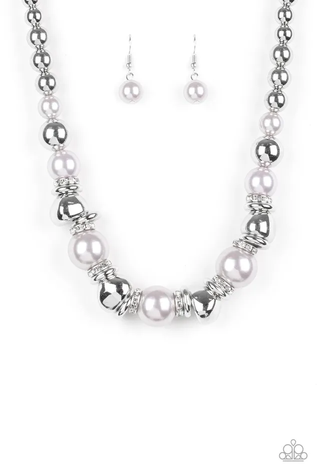 Paparazzi Accessories Necklaces Hollywood HAUTE Spot Silver Necklace Jewelry by Bretta