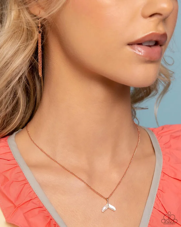 Paparazzi Accessories Necklaces Mermaid Masterpiece Copper Necklace Jewelry by Bretta